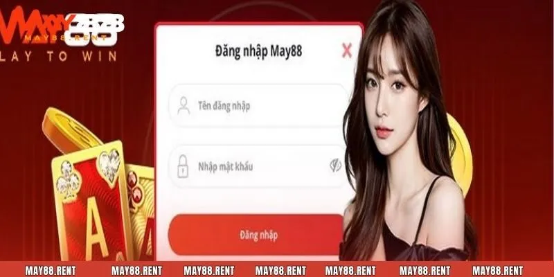 Login tài khoản May88 thông qua máy tính